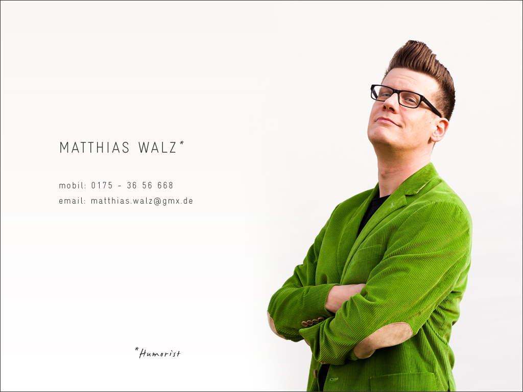 Matthias Walz Humor Musik Kabarett